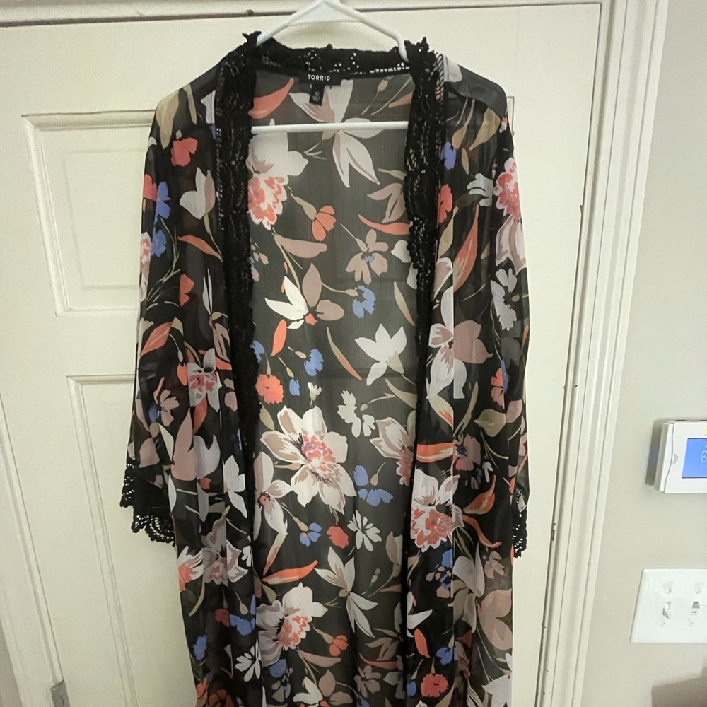Torrid floral duster